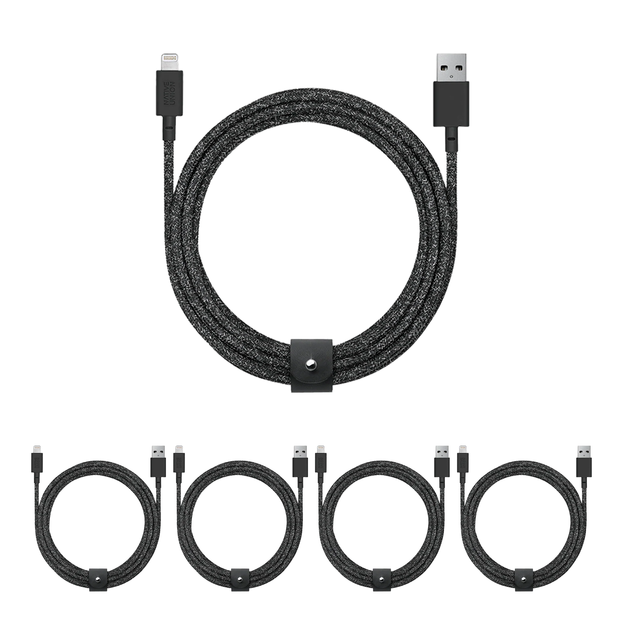 5-Pack Belt Cable XL (USB-A to Lightning)