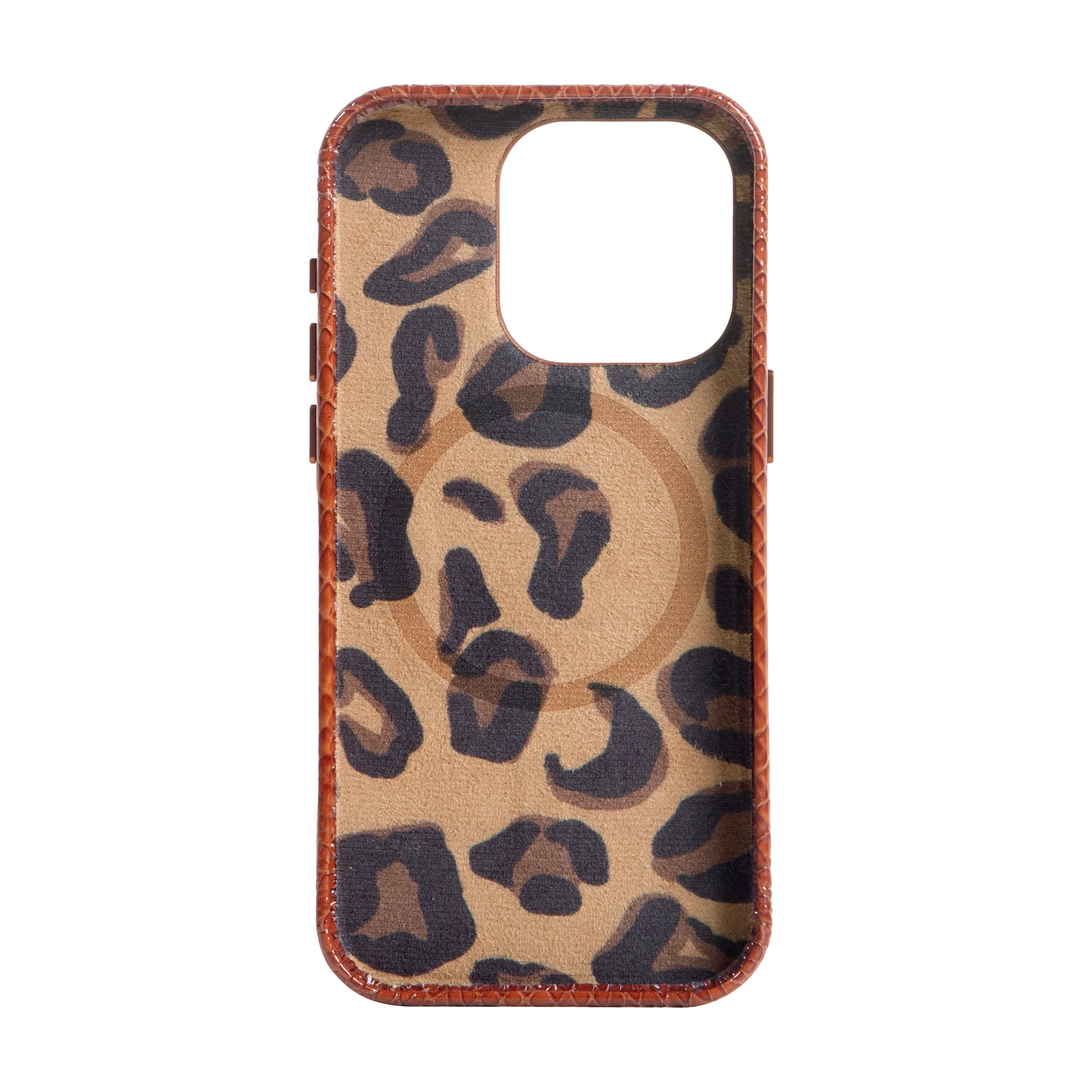 Embossed Cognac Case for iPhone 15 - Image 3